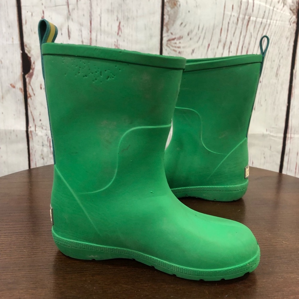 TOTES Kids Green Rain Boots - Comfortable Waterproof Boot 9-10 - Picture 6 of 12